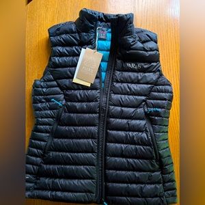 Women’s Black Rab Microlight vest size S